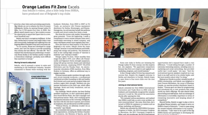 ORANGE ZONE U MAJSKOM BROJU CASOPISA CLUB BUSINESS INTERNATIONAL